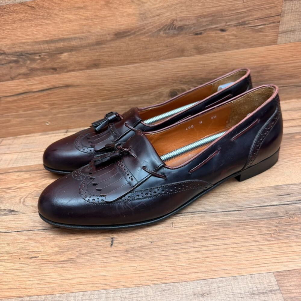 Church’s Brown Leather Tassel Loafer Men's size 9.5N  UK 7-8  Dress Shoes